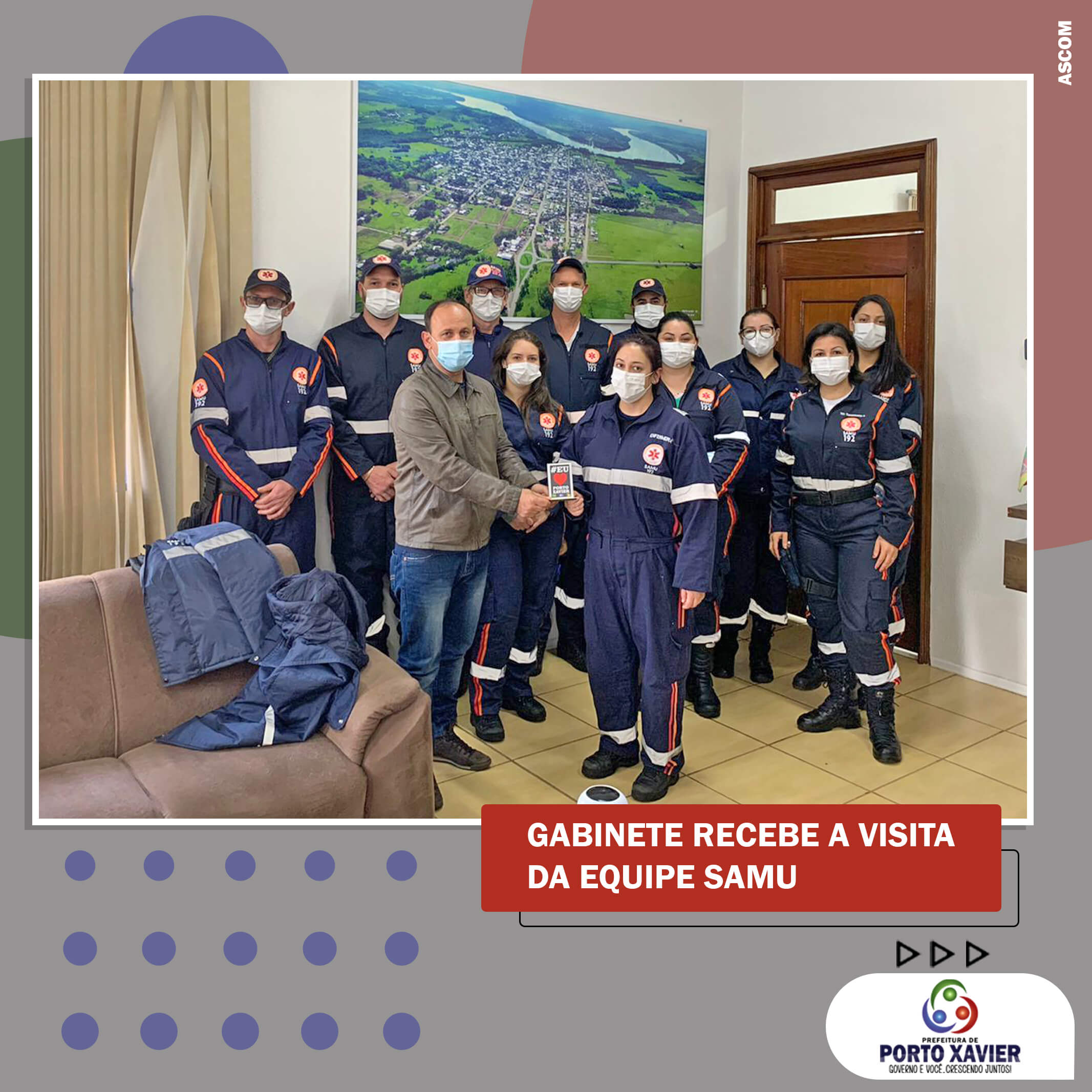 GABINETE RECEBE A VISITA DA EQUIPE SAMU